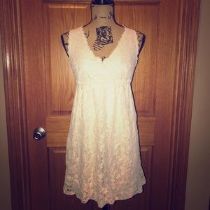 Cream lace dress